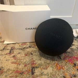 Chanel Black Round Eye Pillow for Travel